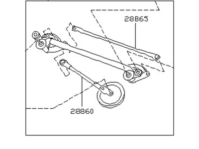 Nissan 28840-CA000 Link Assy-Wiper