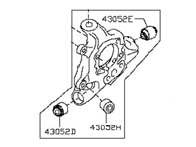 Nissan Murano Spindle - 43019-1AA0A