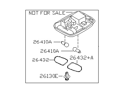 2003 Nissan Sentra Dome Light - 26430-5M020