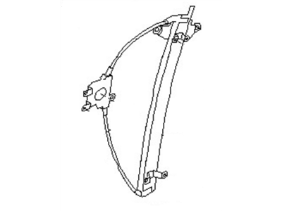 1989 Nissan Maxima Window Regulator - 80721-85E00