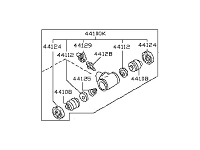 Nissan Versa Wheel Cylinder Repair Kit - D4100-ET000