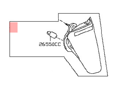 Nissan 26540-CB810 Lamp Assembly-Back Up,RH