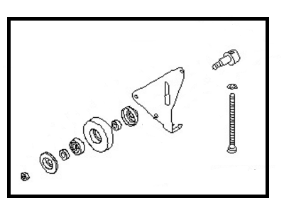 Nissan 11923-0W000 Pulley Assy-Idler,Compressor