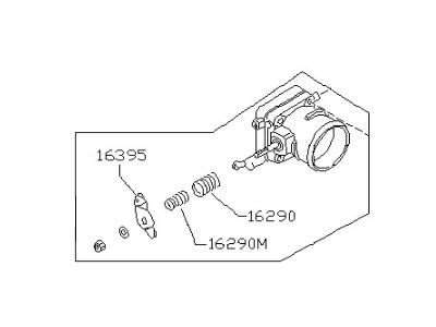 1989 Nissan Pulsar NX Throttle Body - 16118-85M01