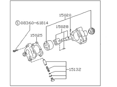 Nissan 15010-35F00 Pump Assembly-Oil