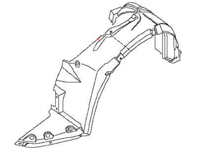 Nissan 63840-6CA1A PROTCT Front Fender R