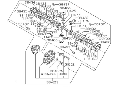 Nissan 38420-S9201 Differential Assy