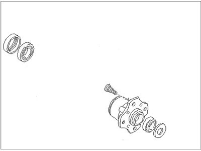 Nissan 40202-22P90 Hub Assembly-Road Wheel Front