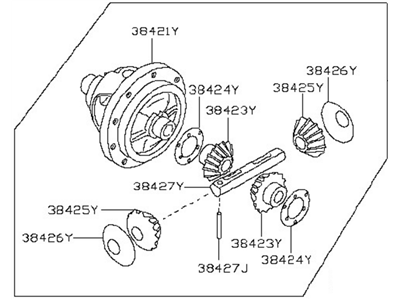 2008 Nissan Sentra Differential - 38411-28X0A