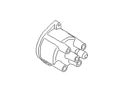 Nissan 22162-17M04 Cap Distributor