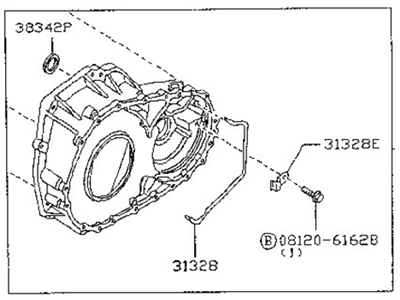 1999 Nissan Sentra Bellhousing - 31300-31X12