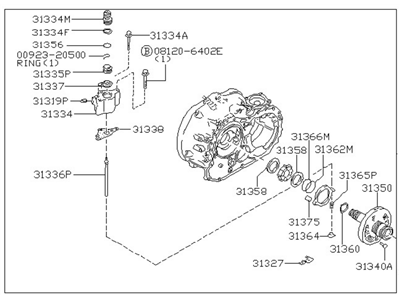 1993 Nissan Maxima Bellhousing - 31340-21X66