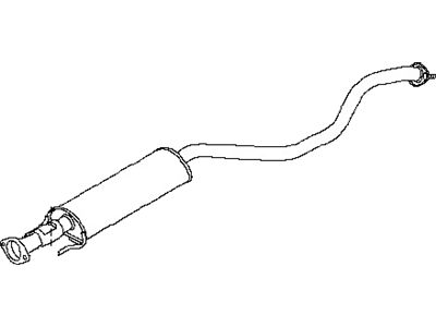 Nissan 20300-ET000 Exhaust, Sub Muffler Assembly