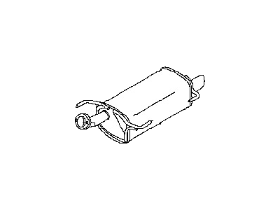 Nissan 20100-4AS0A Exhaust, Main Muffler Assembly