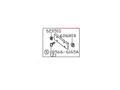 2008 Nissan Quest License Plate - 96210-ZM71B