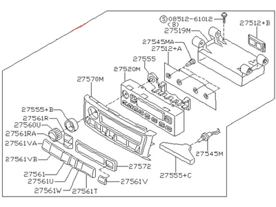 Nissan Altima Blower Control Switches - 27500-6CA3A