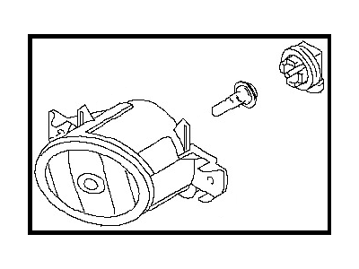 Nissan 26155-4GA0B Lamp Fog RH