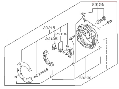 Nissan 23127-64J10 Cover Assy-Rear