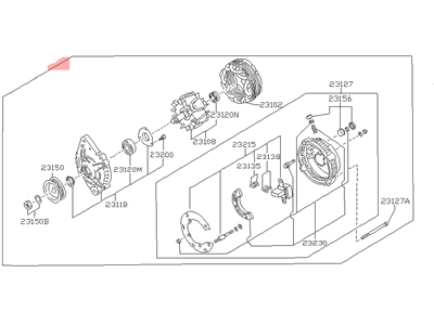 Nissan 23100-65E10 Alternator Assembly