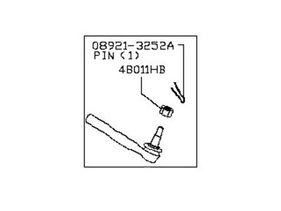 Nissan D8640-JF00B Socket Kit-Tie Rod,Outer