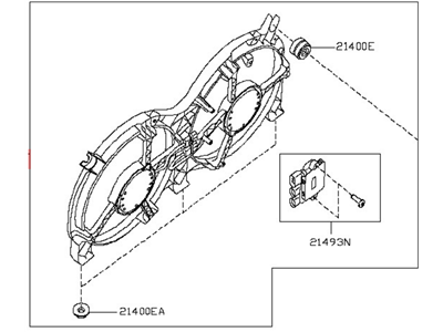 Nissan 21481-3JA2E Motor Assy-Fan & Shroud