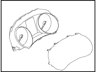 Nissan 24810-7FM0A Instrument Cluster