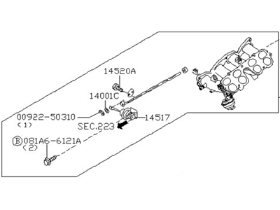 Nissan 14001-6M400 Manifold Assy-Intake