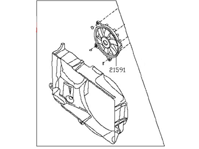 Nissan 21476-9JE0A Shroud-Radiator,Upper