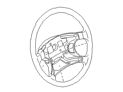 Nissan 48430-6Z403 Steering Wheel Assembly W/O Pad