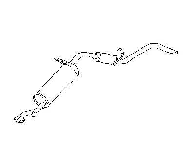 Nissan 20100-8Z701 Exhaust, Main Muffler Assembly