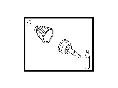 Nissan 39241-8J126 Repair Kit-Dust Boot,Outer