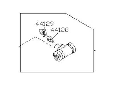 Nissan 44100-4Z000 Cylinder Assy-Rear Wheel