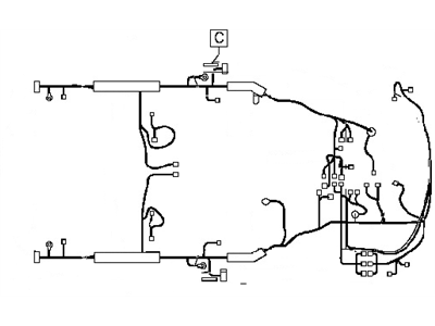 Nissan 24017-ZQ09A Harness-Body,NO2