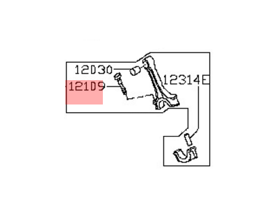 Nissan 12100-7S00A Rod Complete - Connecting