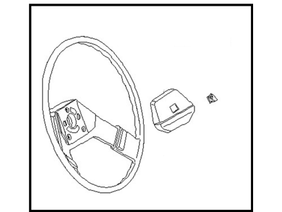 Nissan 48400-W2402 Steering Wheel Assembly