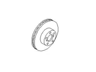 1998 Nissan 240SX Brake Disc - 43206-74F00