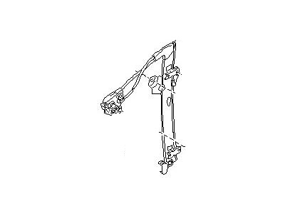 1991 Nissan Pathfinder Window Regulator - 80721-78G15