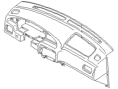 Nissan 68200-4BA1A Panel & Pad Assy-Instrument