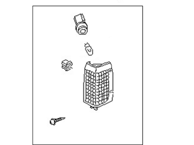 Nissan B6110-41G02 Lamp Assembly-Side Combination,RH