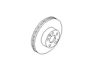 Nissan 43206-CD000 Rotor-Disc Brake,Rear