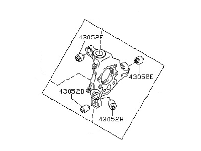 Nissan 43019-AL500 Housing Assy-Rear Axle,LH