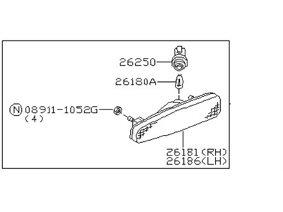 Nissan 26185-70F25