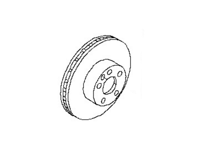 Nissan 43206-8J100 Rotor-Disc Brake,Rear