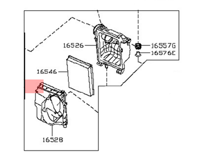 Nissan 16500-1LA0B Air Cleaner