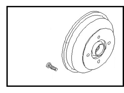 Nissan 43202-M7001 Drum Rear Brake