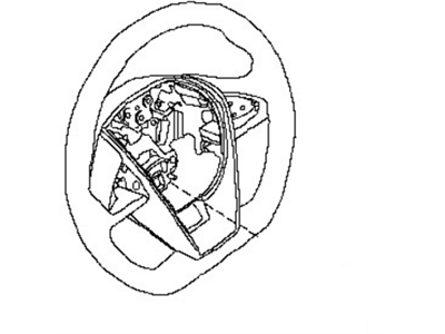 Nissan 48430-4RA1A Steering Wheel Assembly W/O Pad