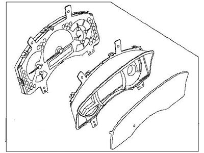 Nissan 24810-ZV22D Speedometer Instrument Cluster