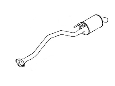 Nissan 20050-3LM0A Exhaust Tube Assembly, Rear