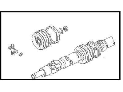 1994 Nissan Pathfinder Drive Shaft - 37000-09G10