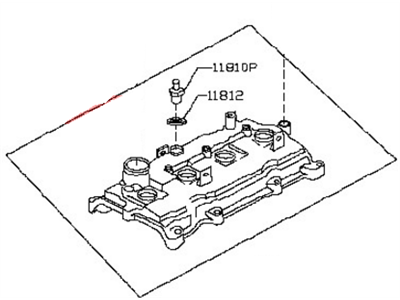 Nissan 13264-6FL0A Cover Assy-Valve Rocker